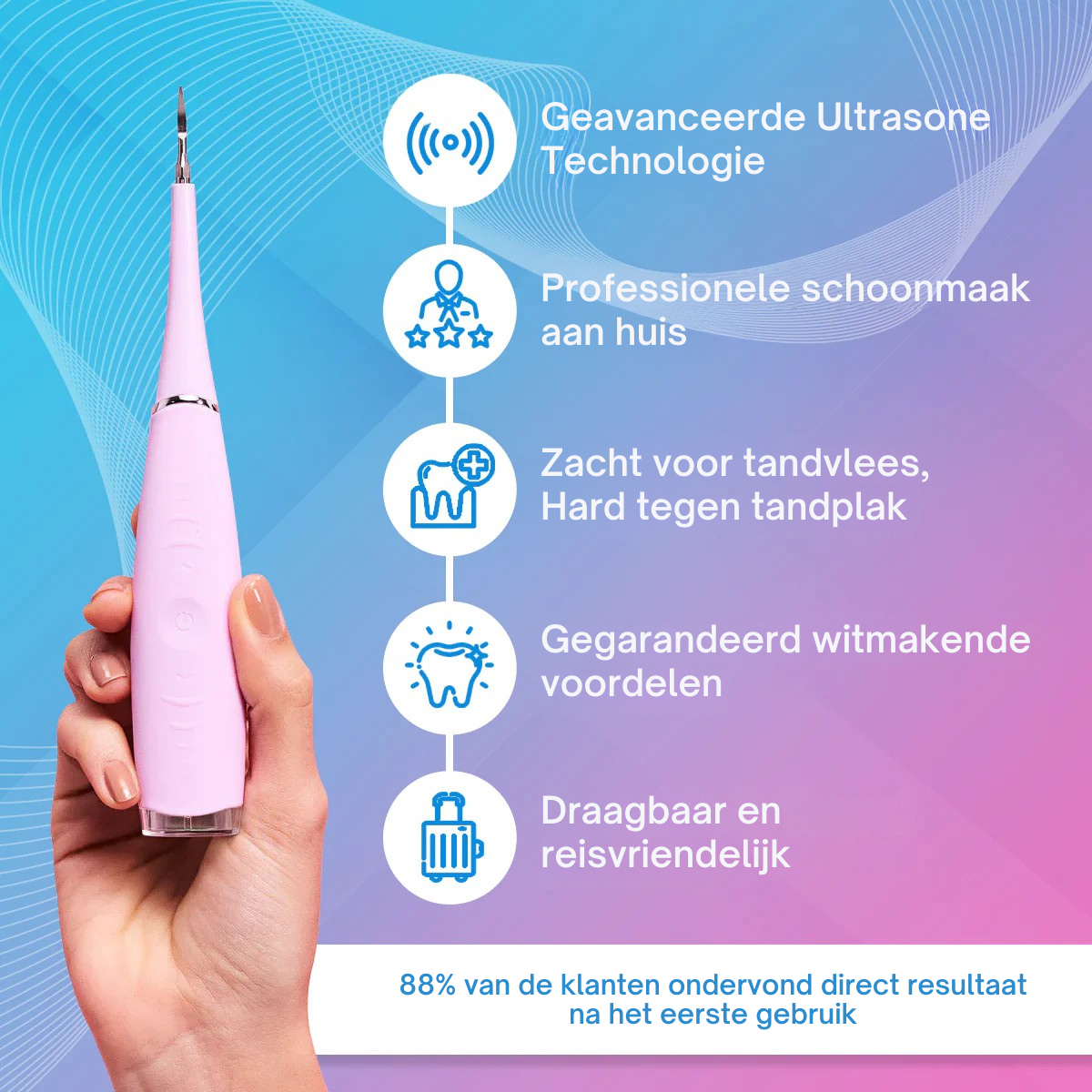 GlowSmile™ Pro - Ultrasone Tandenreiniger